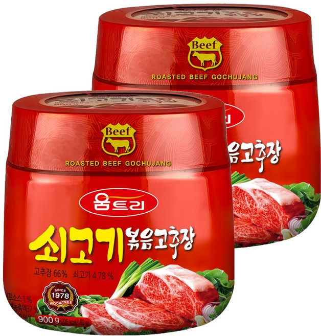 움트리 쇠고기 볶음고추장, 2개, 900g