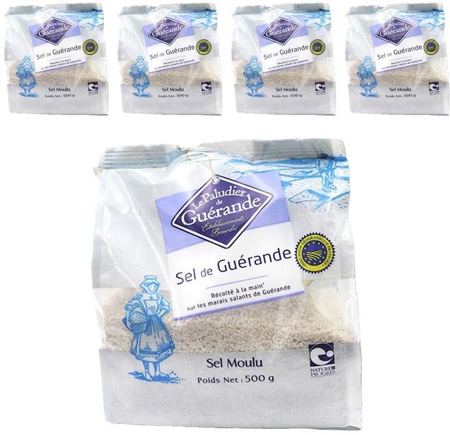 게랑드 가는토판 천일염, 500g, 5개