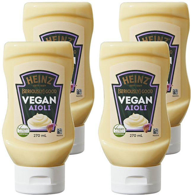 하인즈 비건 아이올리, 270ml, 4개