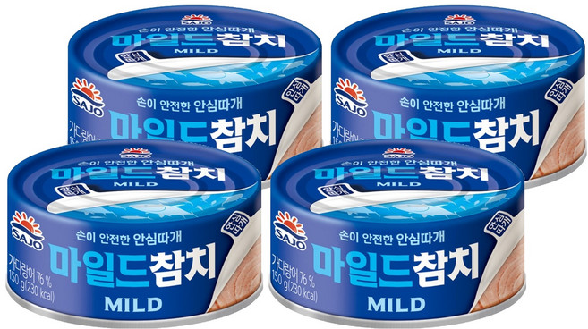 SAJO TUNA 溫和鮪魚, 150g, 4個