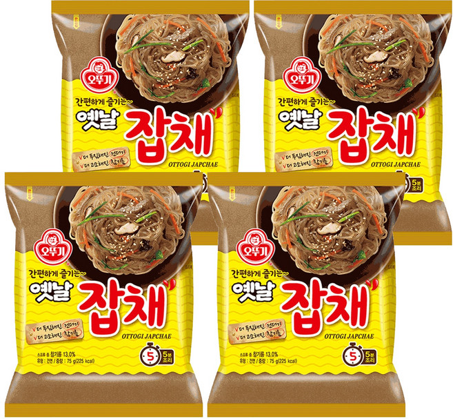 OTOKI 不倒翁 Yetnal 乾拌冬粉 75g, 4包