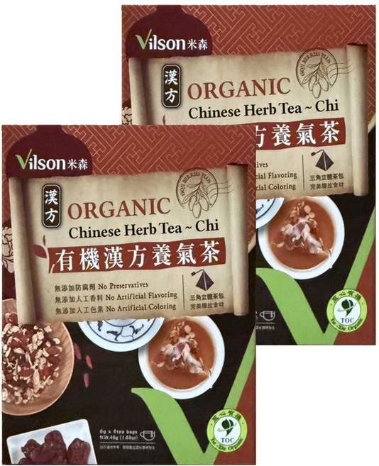 Vilson 米森 有機漢方養氣茶, 6g, 2盒, 8包