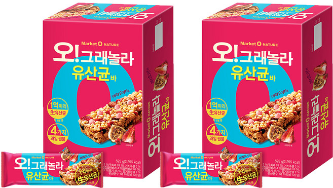 마켓오네이처 오 그래놀라 유산균바, 35g, 30개