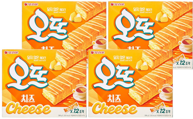 ORION 好麗友 高級卡門貝爾起司蛋糕, 288g, 4盒