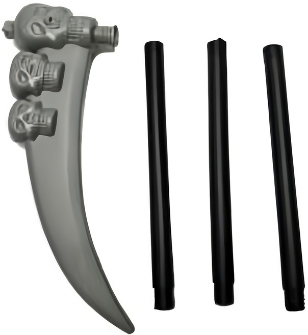 MODACore 摩達客 萬聖派對大鬼頭鐮刀 三節組裝, 1支, 灰色