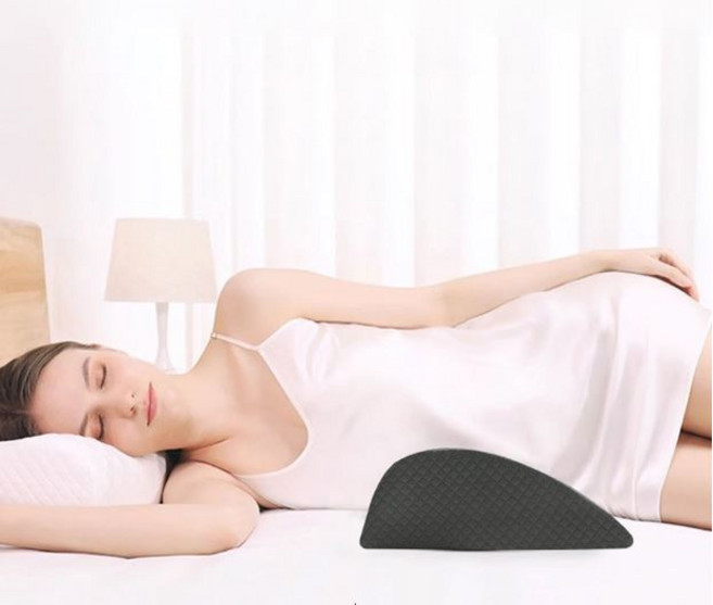 사비나 반원 경사형 허리받침 허리베개, 그레이, 1개