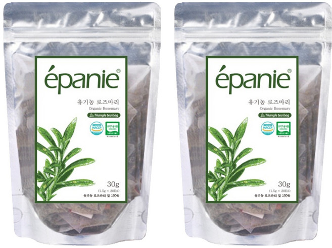 에빠니 유기농 로즈마리차 티백, 1.5g, 20개입, 2개