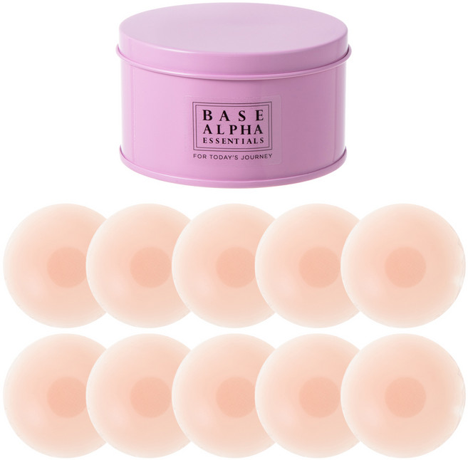BASE ALPHA ESSENTIALS 高級矽膠胸貼+盒子套組
