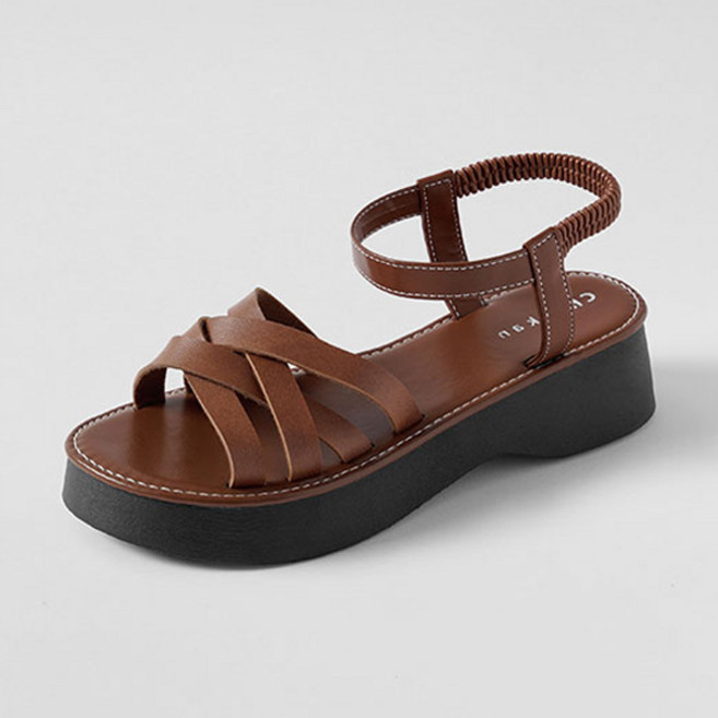 착한구두 여성용 말레 스트랩 플랫폼 샌들 SDLTR2g128