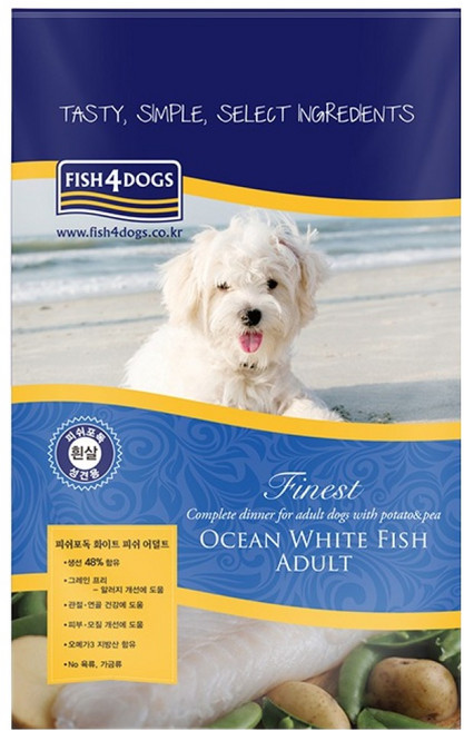 피쉬포독 어덜트 강아지 건식사료, 대구, 4.7kg, 1개