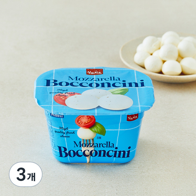 상하치즈 후레쉬 모짜렐라 보코치니, 100g, 1개입, 3개