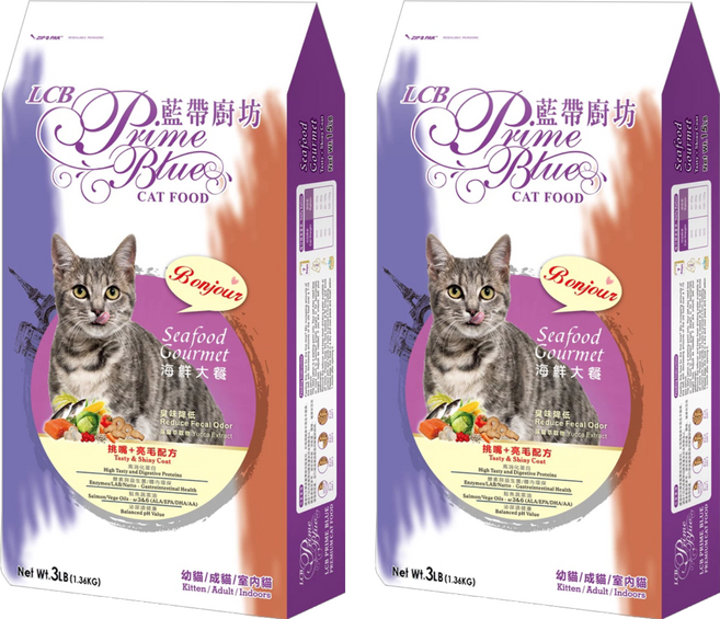 LCB 藍帶廚坊 乾糧, 挑嘴 + 亮毛, 1.36kg, 2袋