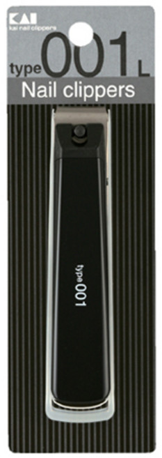 카이 손톱깎이 + 투명케이스 세트 L, 블랙, 1세트