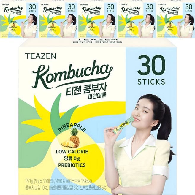 티젠 파인애플 콤부차, 5g, 30개입, 6개