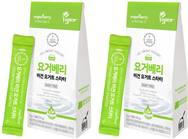 요거베리 비건 요거트 스타터 10p, 2g, 10개입, 2개