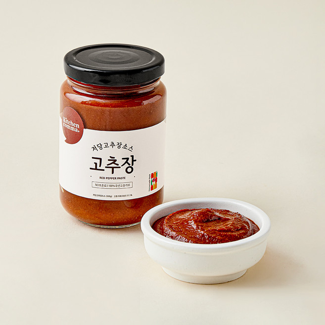 키친콤마 저당 고추장소스, 330g, 1개