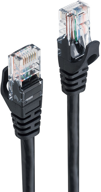 RASTO REC10 超高速 Cat6 傳輸網路線, 8m, 黑色, 1條