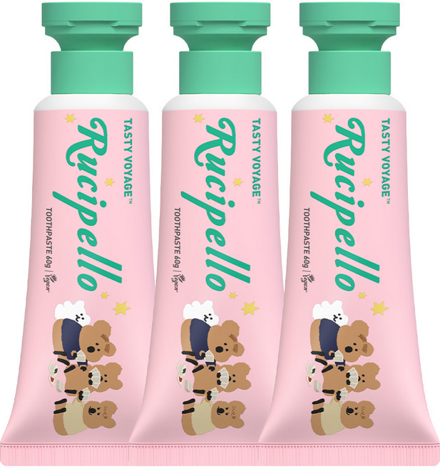 루치펠로 무아무아 어린이 치약, 60g, 3개