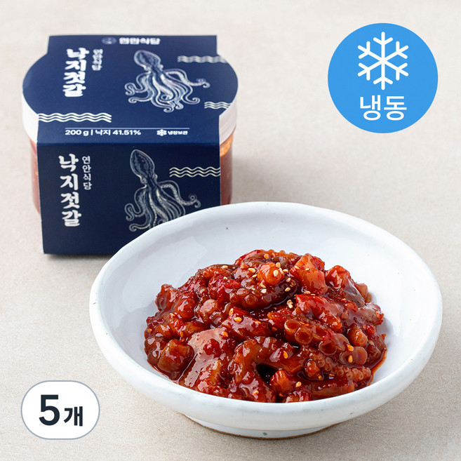 연안식당 낙지 젓갈, 200g, 5개