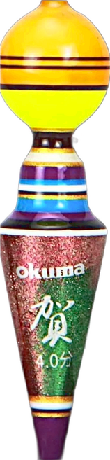 okuma 寶熊釣具 釣蝦標 3.0分, 紫綠橘, 1個