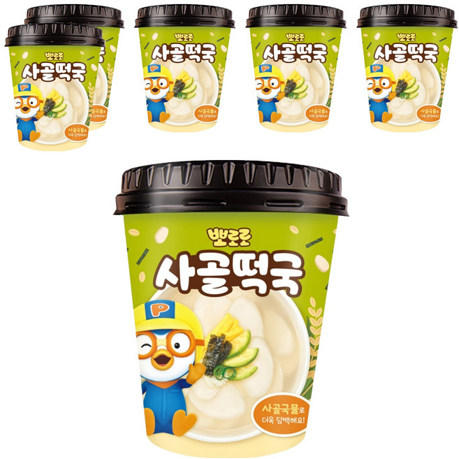 어니스트에프엔비 뽀로로 사골떡국, 6개, 90g