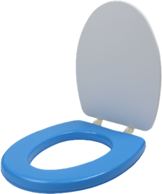 해피데이 성인 일반 변기커버, 블루, 1개