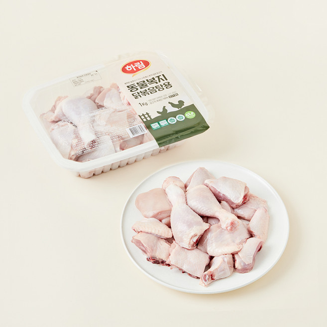 하림 동물복지 깨끗한농장 인증 닭볶음탕용 (냉장), 1kg, 1개