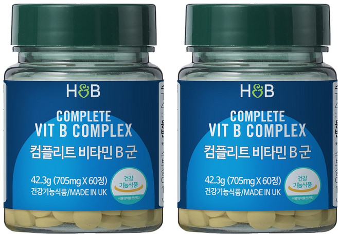 홀랜드앤바렛 컴플리트 비타민 B군 42.3g, 2개, 60정