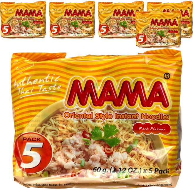 MAMA 泰式豬肉風味泡麵 60g, 30包
