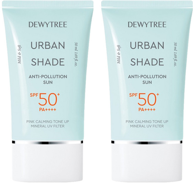 듀이트리 어반쉐이드 안티폴루션 선크림 SPF50+ PA++++, 2개, 50ml