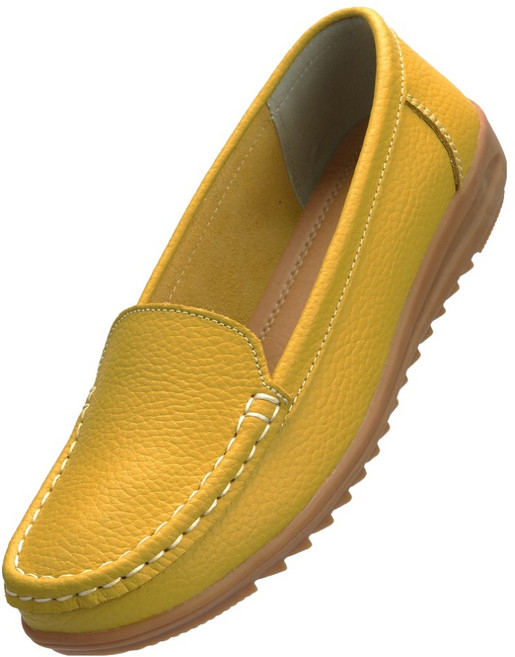 유세븐 효도화 여성용 가죽 컴포트 베이직 로퍼 DM1005