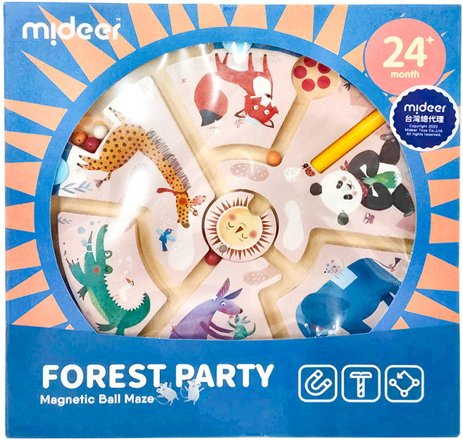mideer 運筆磁力珠珠迷宮, 森林派對, 1組