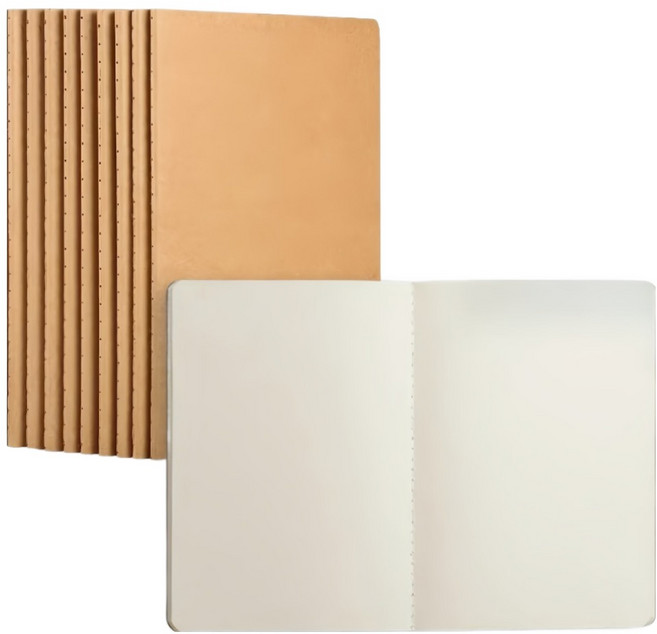 다온셀렉트 줄없는 A5 무지 스케치 드로잉 연습 노트, 10개