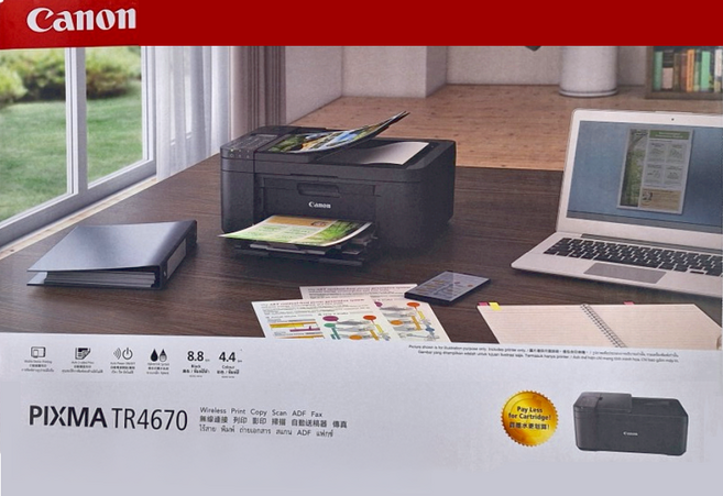 Canon 佳能 PIXMA 多功能印表機 原廠保固, TR4670, 1台