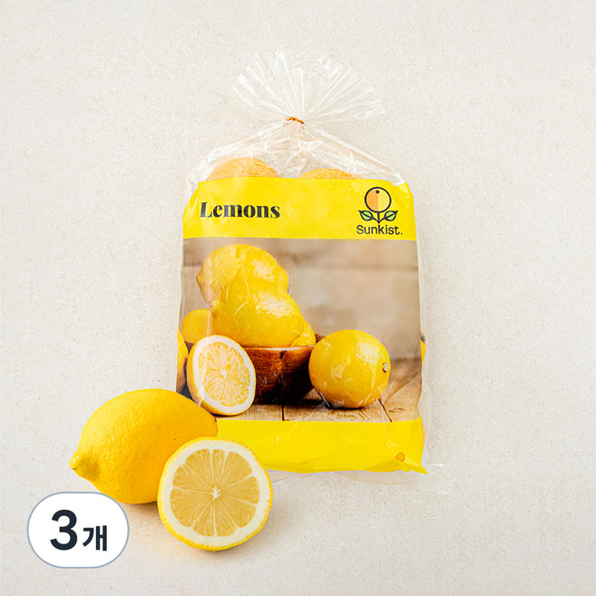 썬키스트 칠레 레몬, 1kg, 3개