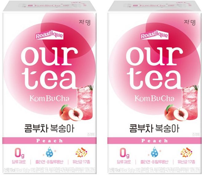 JARDIN our tea 康普茶 水蜜桃風味, 5g, 10條, 2盒