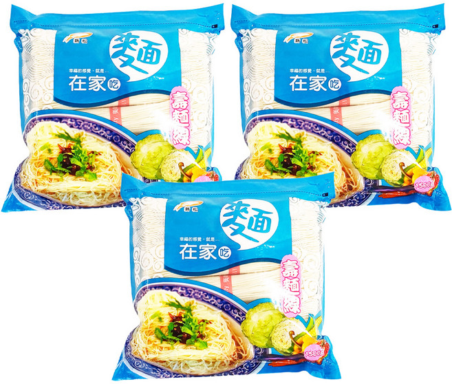 新松 在家吃麵 壽麵線, 1.5kg, 3包
