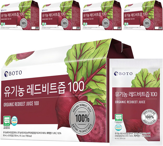 보뚜 레드비트즙 100, 90ml, 150개