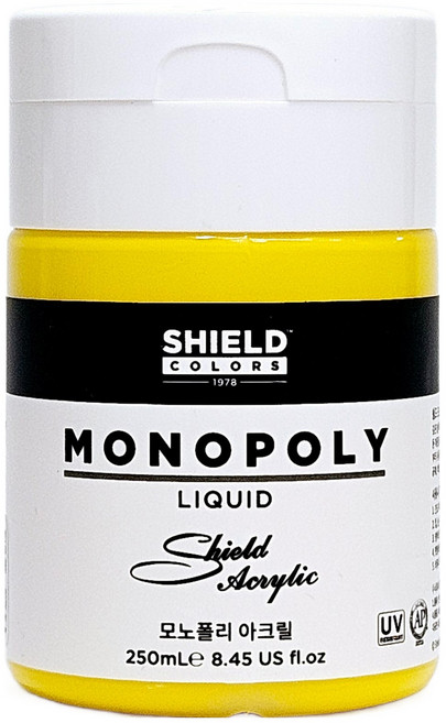 쉴드 모노폴리 아크릴물감 604 Permanent Yellow Middle, 250ml, 1색
