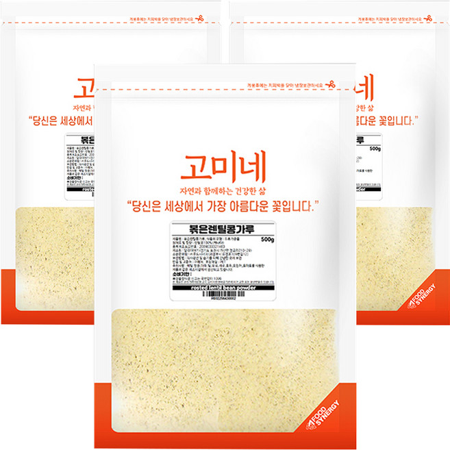 고미네 볶은 렌틸콩가루, 3개, 500g