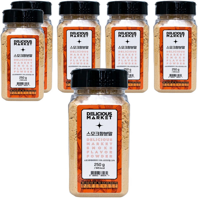 딜리셔스마켓 스모크향 분말 중형, 250g, 6개