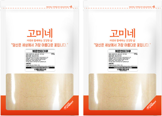 고미네 볶은현미가루, 500g, 2개