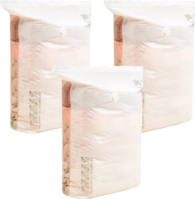 免抽氣真空壓縮袋 G614 立體款, 1入, 3個