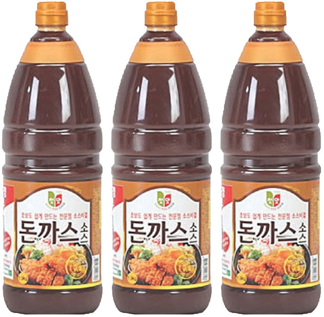 청우식품 돈까스 소스, 1.9kg, 3개