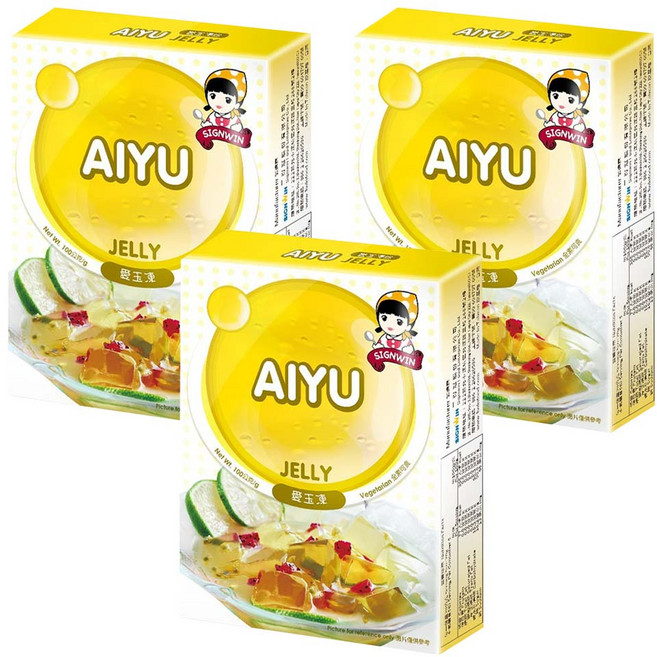 SIGNWIN 三得冠 愛玉凍粉, 100g, 3盒
