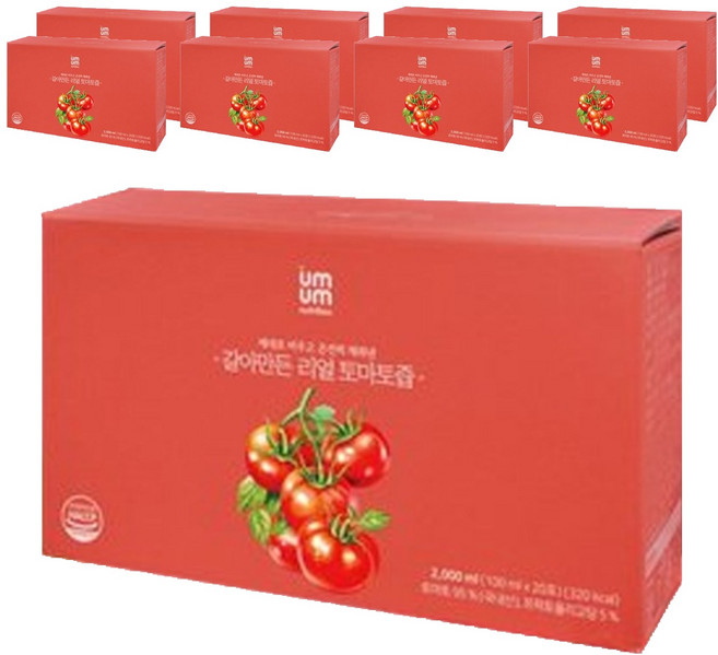 움움 갈아만든 리얼 토마토즙, 100ml, 180개