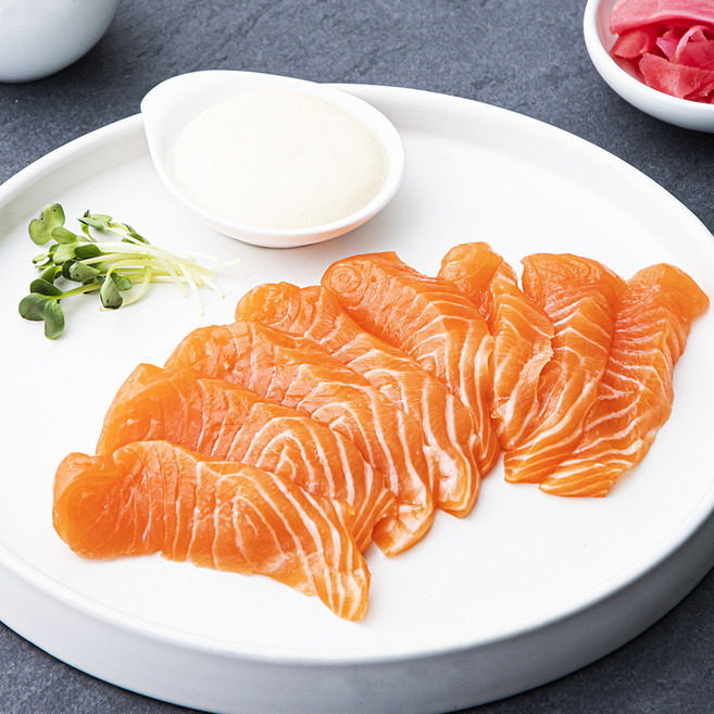 은하수산 소금에 절인 숙성 연어회, 120g, 1개 - 숙성회