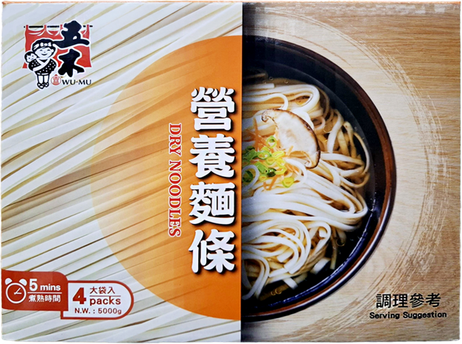 五木 營養麵條, 5kg, 1盒