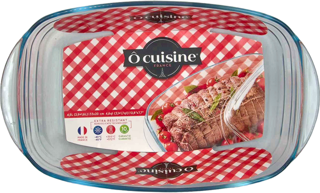 o cuisine 耐熱玻璃調理鍋, 1個, 附蓋調理鍋