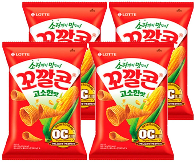 꼬깔콘 고소한맛, 134g, 4개
